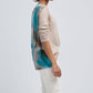 Avant Toi - V Neck Pullover With Watercolor Print Back Silk Top