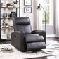 Blane Top Grain Leather Match Power Motion Recliner - Brown