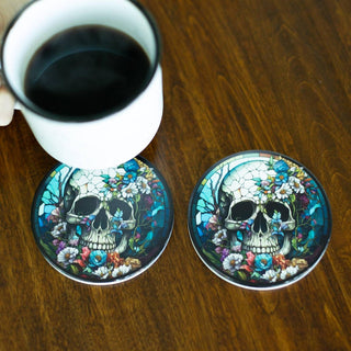 Julia Rose - Skull Coasters (Set of 2)