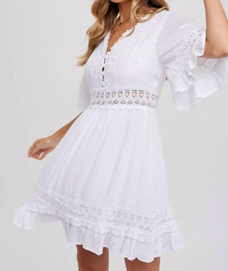 Bluivy - Women's Camille V Neck Lace Dress