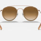 Ray Ban - Round Double Bridge Non Polarized Sunglasses Rb3647n 907051