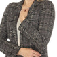 Joseph Ribkoff - Plaid Open Front Blazer Jacket