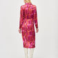 Joseph Ribkoff - Satin Geometric Print Wrap Dress