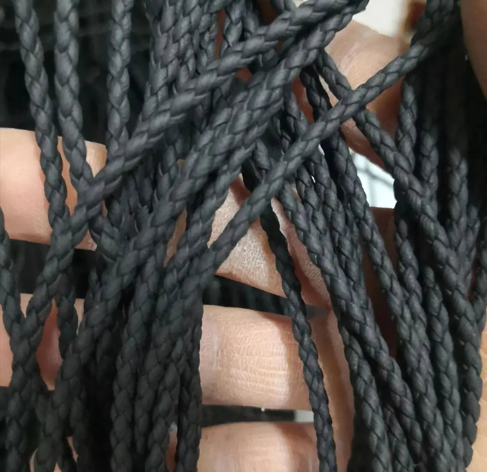 Black Braided Cord Decorative Rope for Diy Fashion Projects