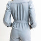 Karlie - Denim Belt Long Sleeve Romper