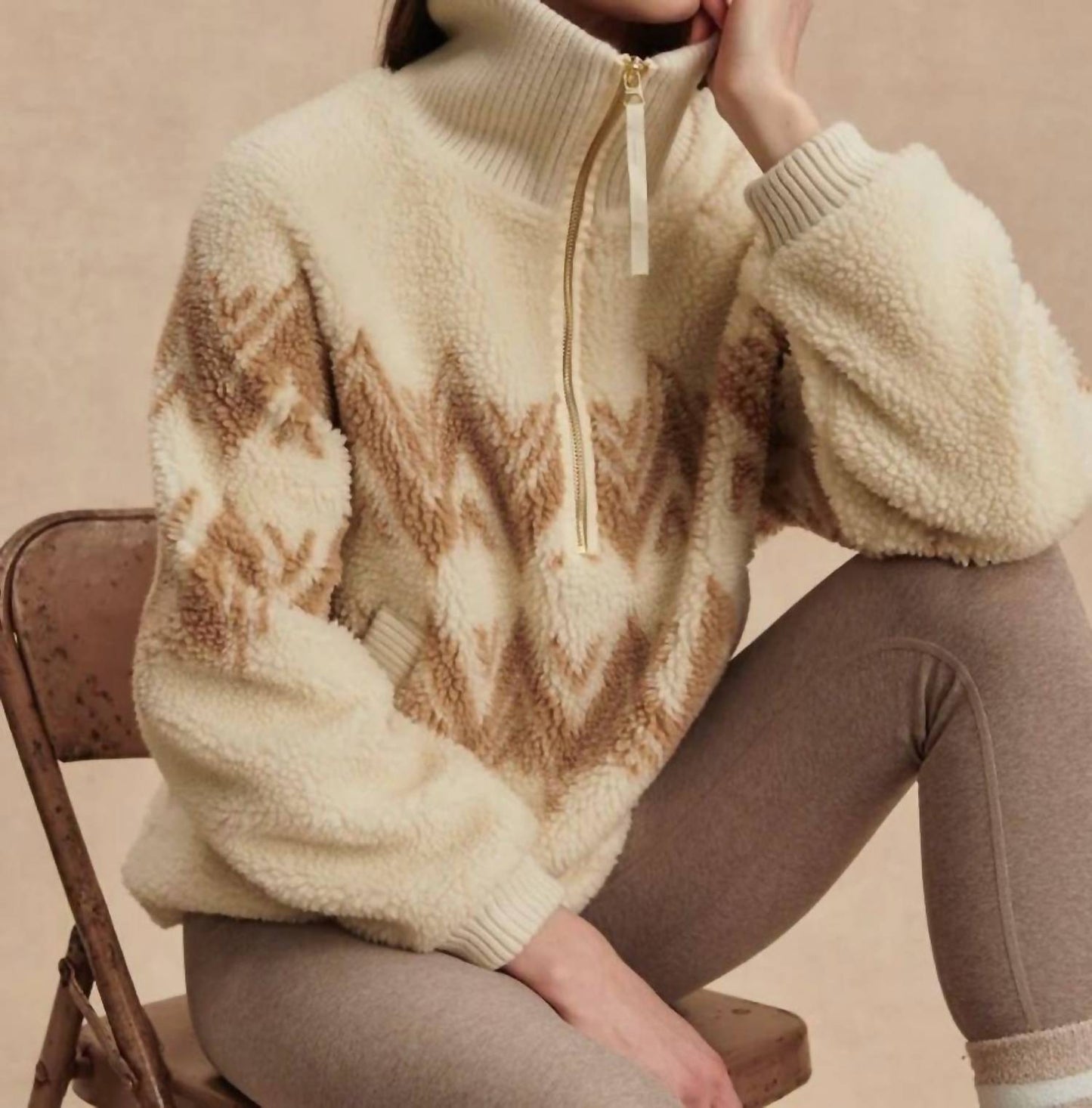 Varley - Hendrik Half-zip Sherpa Top