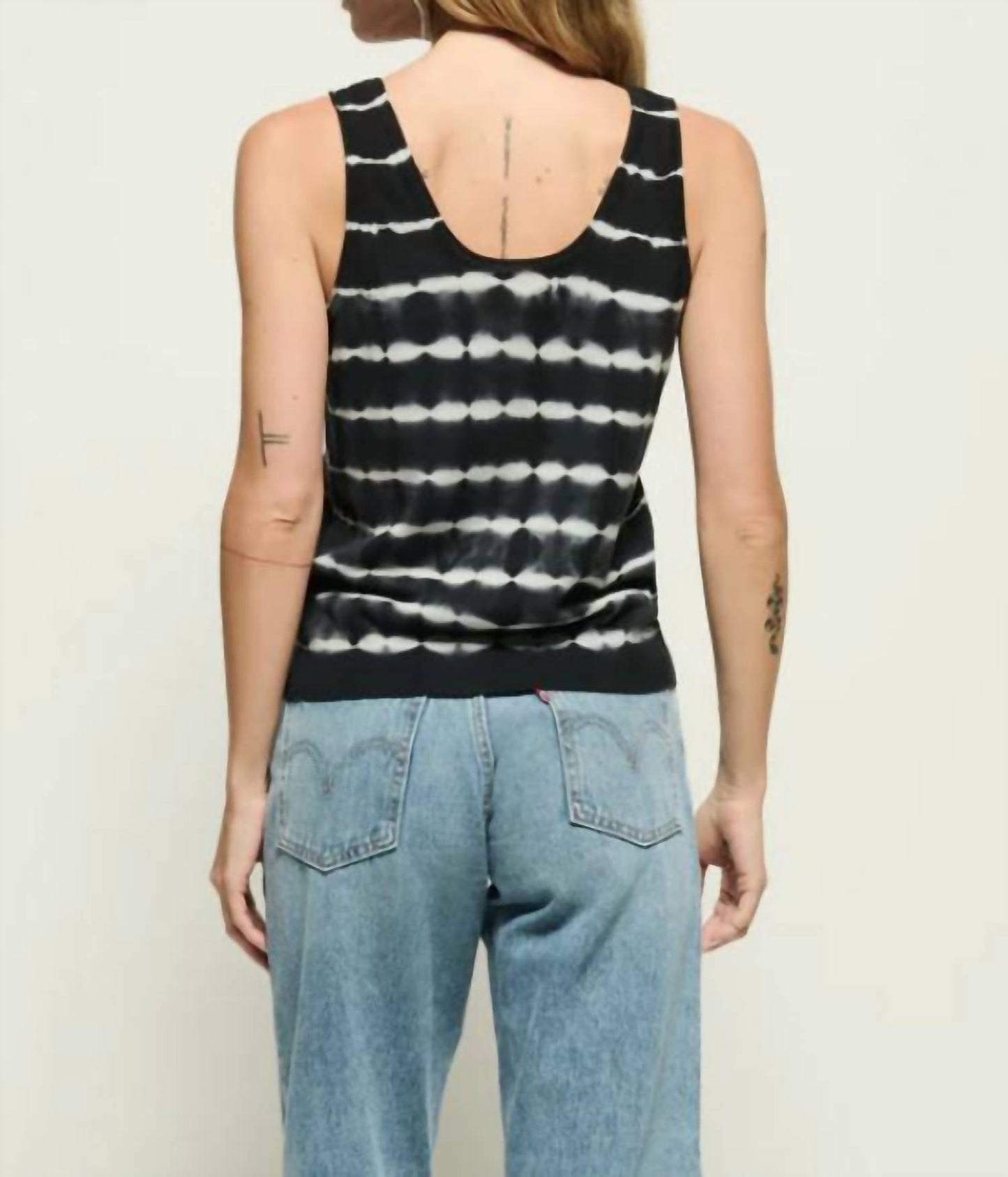 Nation Ltd - Sienna Tie Dye Stripe Tank