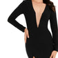 Dress The Population - Amber Plunging Neckline Gown
