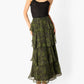 Cami Nyc - Gaia Metallic Chiffon Tiered Maxi Skirt
