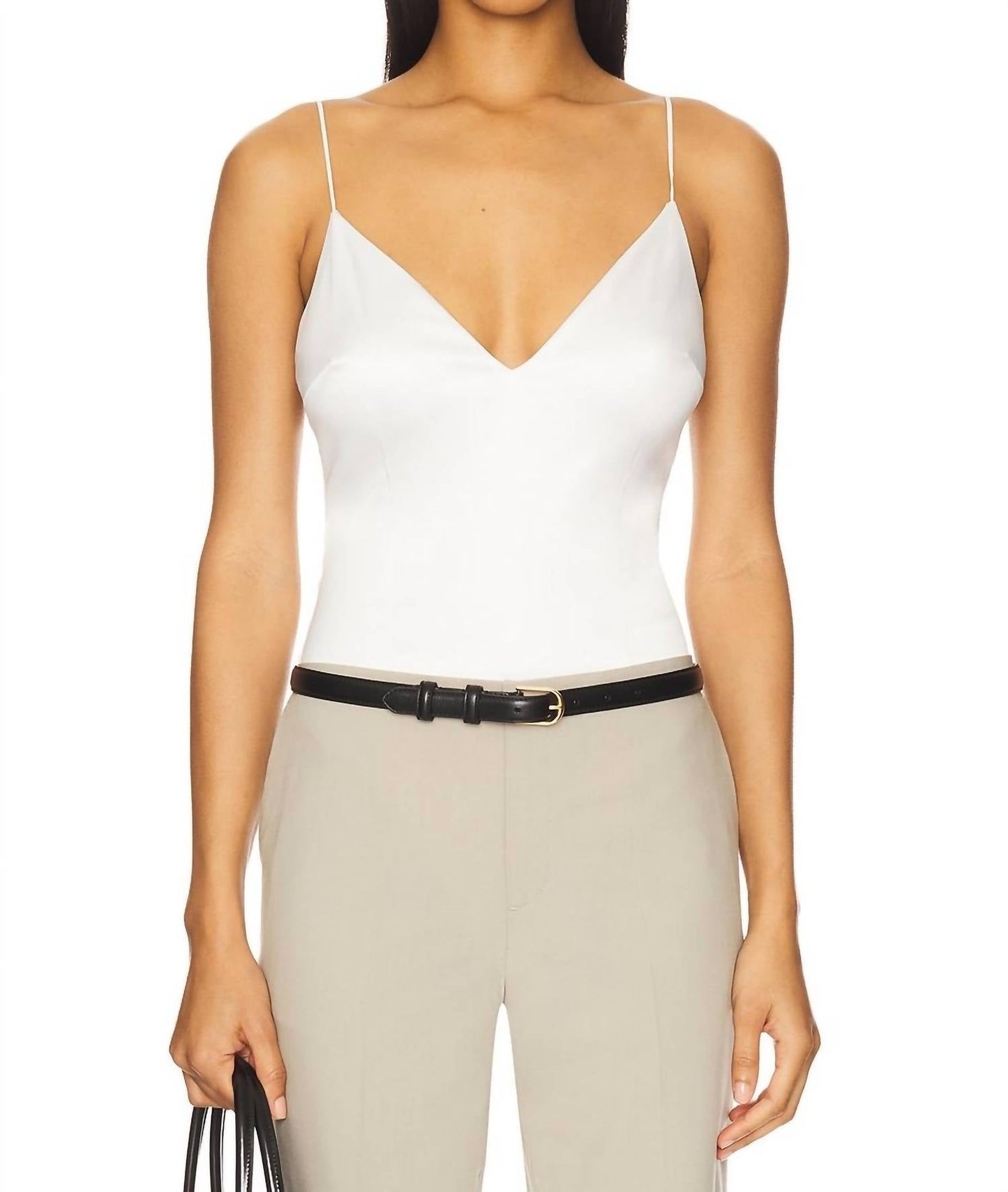 L'Agence - Dara Plunge Neck Bodysuit