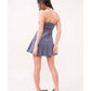 Better Be - Pleated Tube Mini Dress With Belt Detail