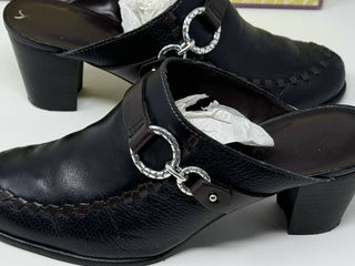 Brighton - Women's Gemini Mules Leather Heel