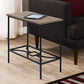 Accent Side Table, Narrow, Small, 2 Tier, Elegant Design