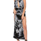 Jen'S Pirate Booty - Royal San High-cut Slits Maxi Dress
