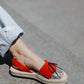 Numa By Spanians - Women's Fringes Wedge Sandal Narrow