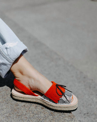 Numa By Spanians - Women's Fringes Wedge Sandal Narrow