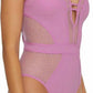 Becca - Plunge-neck One-piece Swimsuit