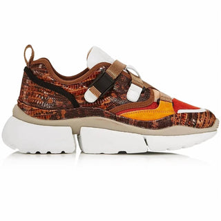 Chloe - Women's Sonnie Snake Effect Low Top Sneakers
