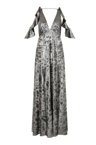 Topshop - Foil Shimmer Maxi Dress