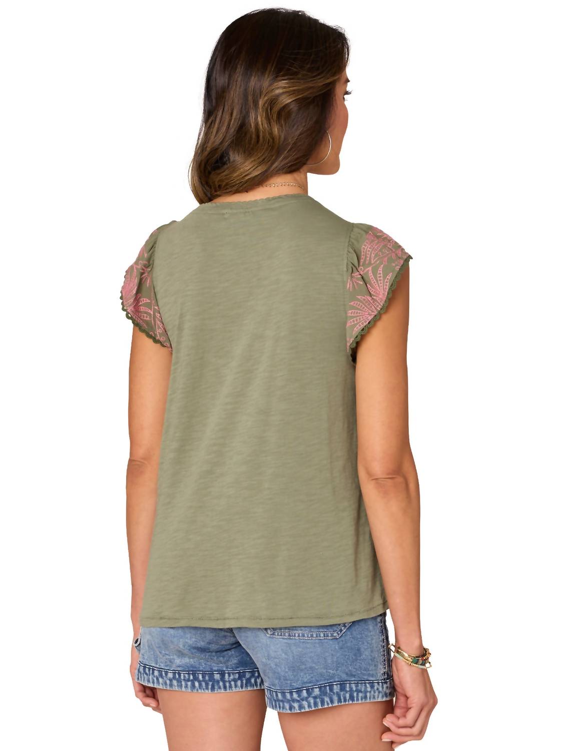 Democracy - Flutter Sleeve Top