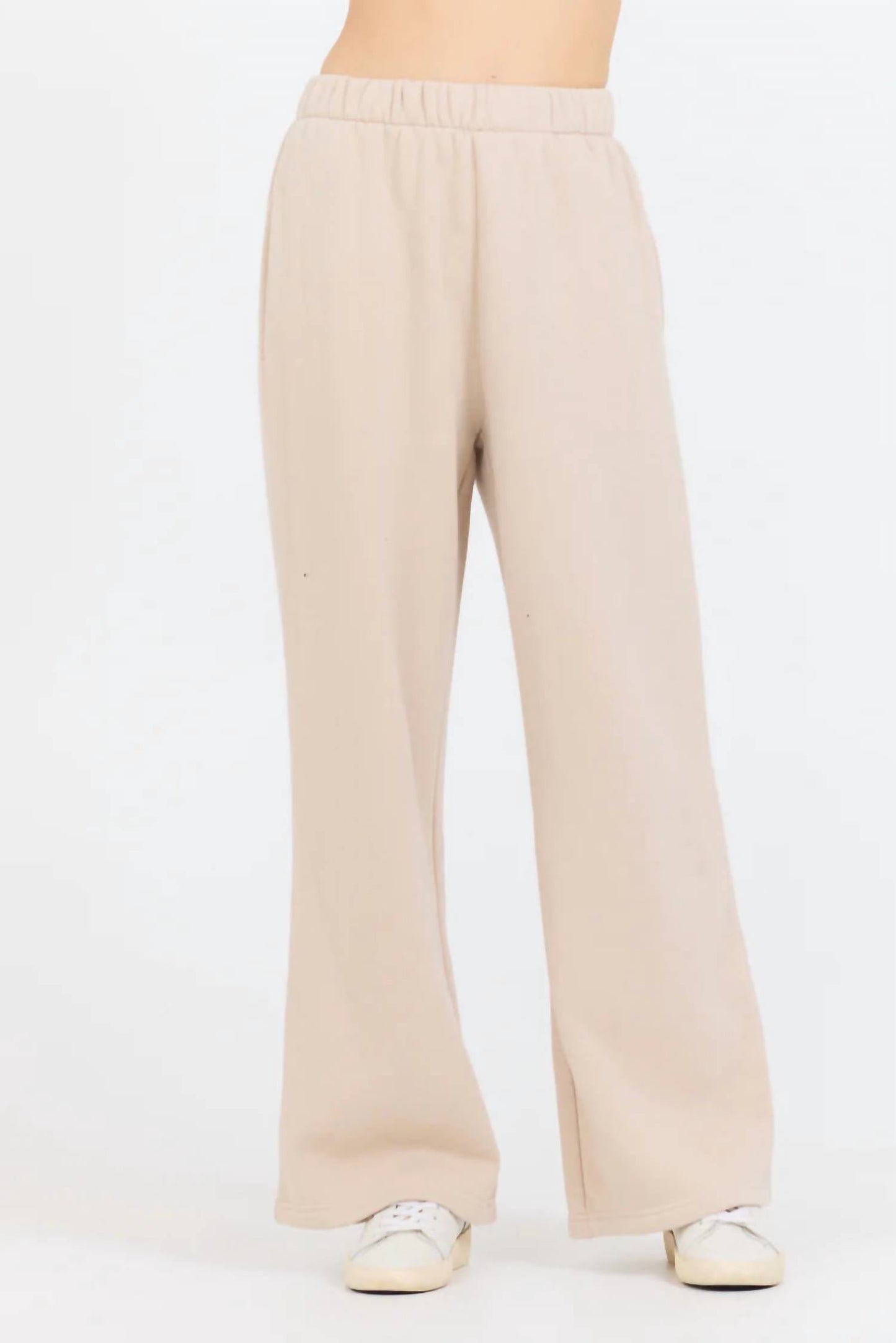 Vintage Havana - Fleece Wide Leg Pant