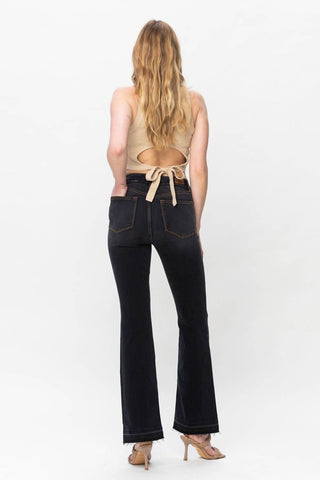 Judy Blue - High Waist Released Hem Slim Bootcut Denim Jeans