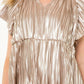 Thml - Metallic Peplum Top