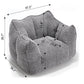 Comfortable Chenille Sofa Chairs With Highly Resilient Foam