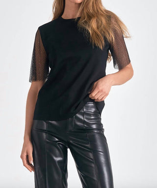 Elan - Mesh Sleeve Tee