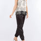Paparazzi - Devore Burnout Print Colorblock Tank