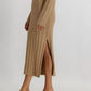 All : Row - Marie Tan Turtleneck Sweater Dress