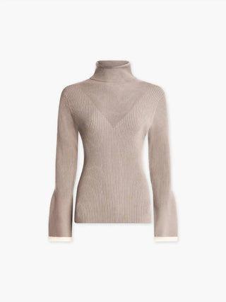 Varley - Ravena Rib Knit High Neck Top