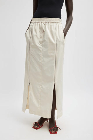 Tibi - Nylon Zipper Maxi Skirt