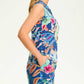 Fdj - Printed Eyelet Sleeveless Shirt