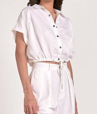Elan - Ava Button Down Blouse