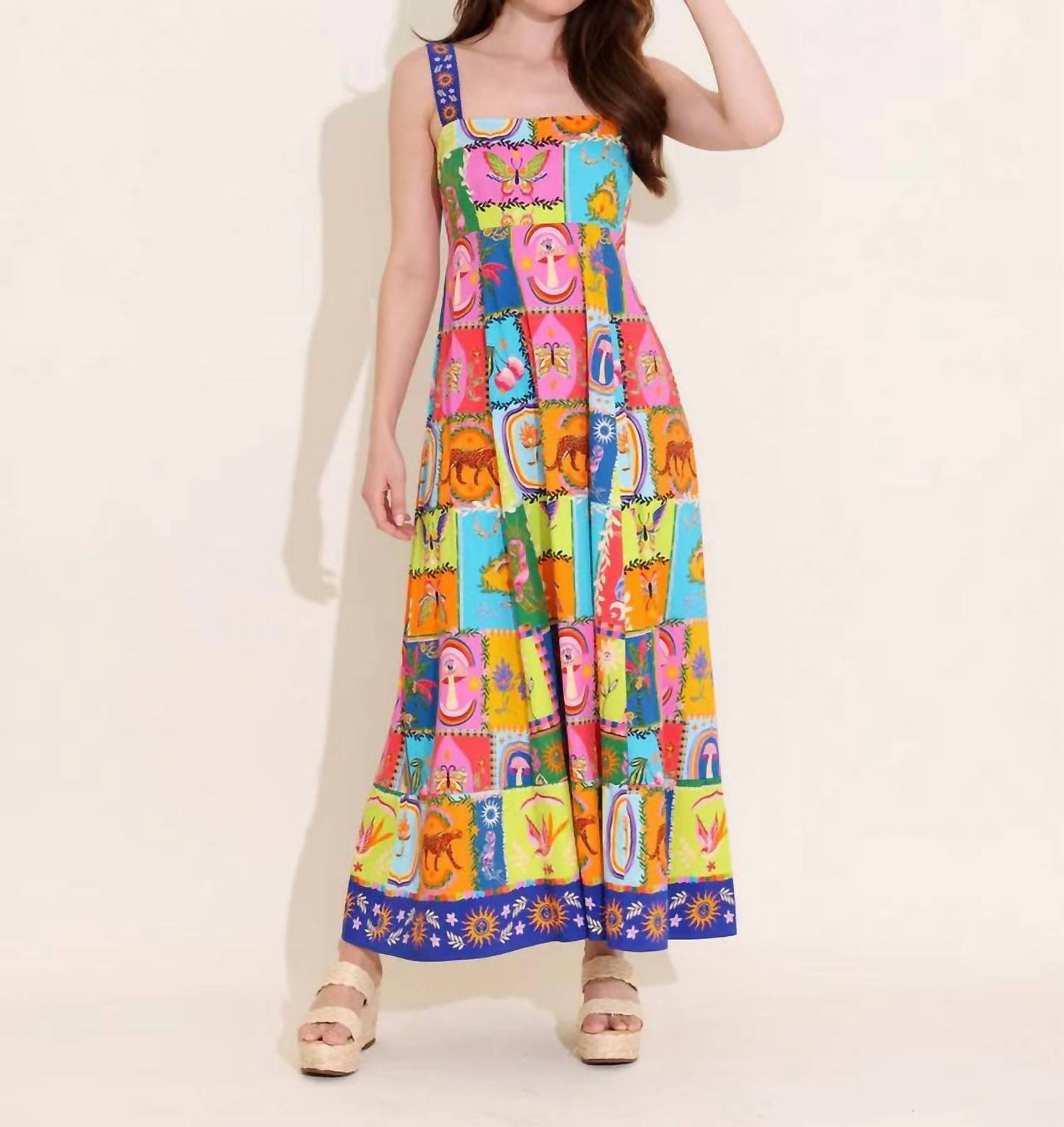 Alden Adair - Nirvana Maria Square Neck Maxi Dress