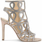 Jessica Simpson - Women's Opalite Rhinestone Gold Formal Stiletto Heel Sandal