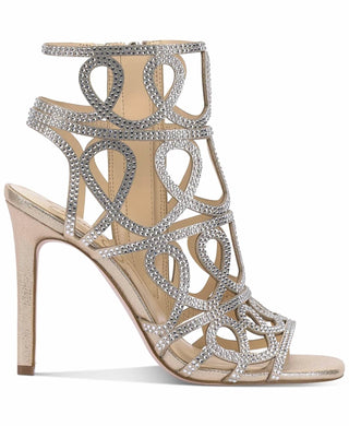 Jessica Simpson - Women's Opalite Rhinestone Gold Formal Stiletto Heel Sandal