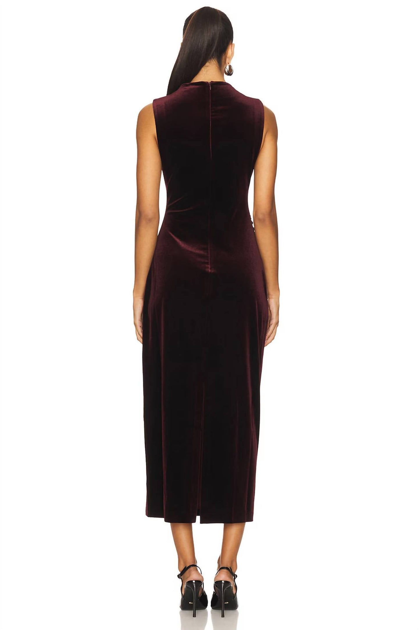 Steve Madden - Cleo Velvet Mockneck Midi Dress