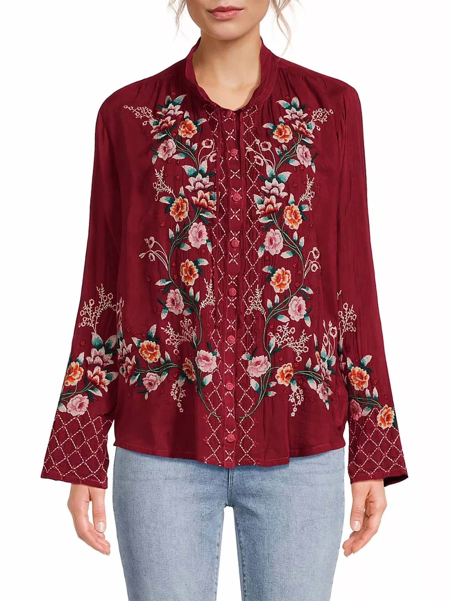 Johnny Was - Fargo Embroidered Blouse
