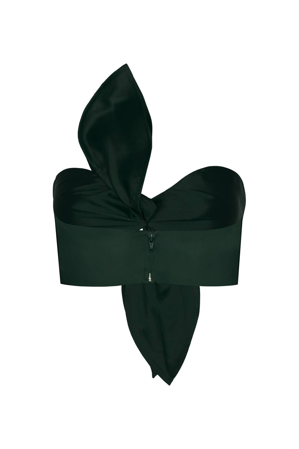 Andres Otalora - Women's Suspiro Tie Detailed Silk Organza Crop Top