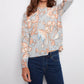 Charlie B - Crew Neck Printed Long Sleeve Sweater