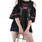Umgee - Floral Embroidered Peasant Top