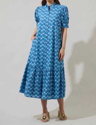 Sugarlips - Driftwood Floral Giles Button Up Midi Dress