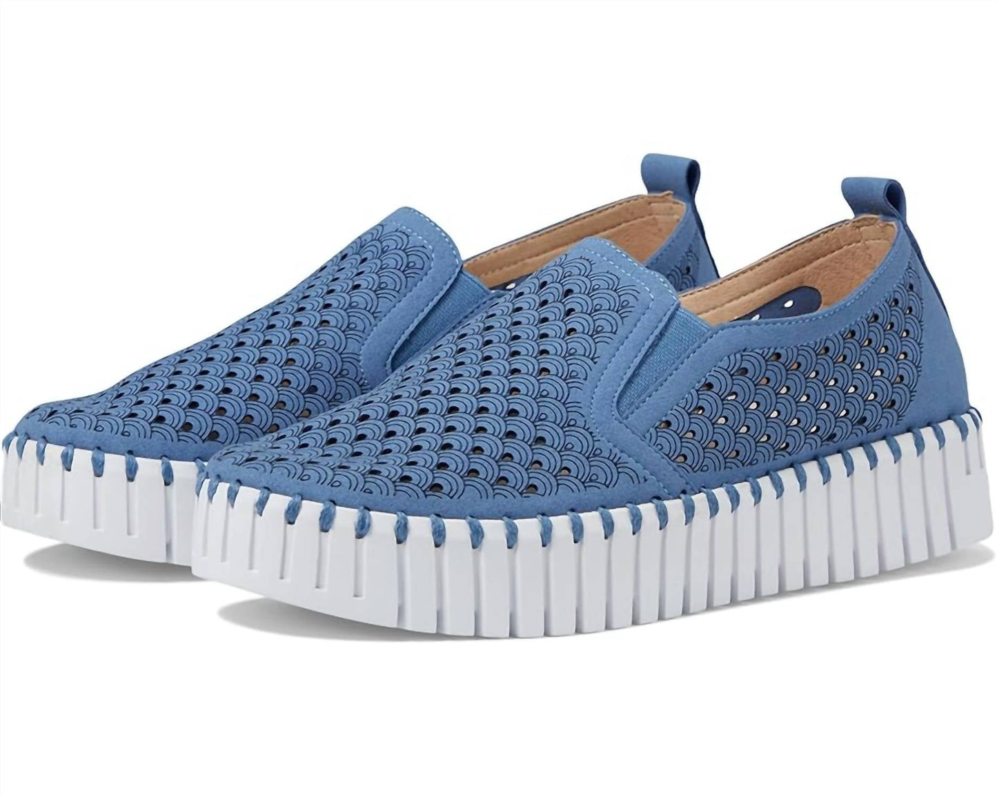 Ilse Jacobsen - Women's Tulip Platform Perforated Tennis Shoe