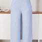 Milio Milano - Linen smocked waist palazzo pant