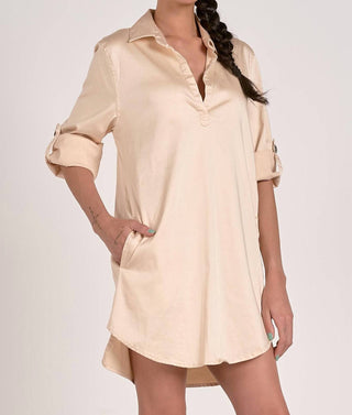 Elan - Stone Shirt Dress
