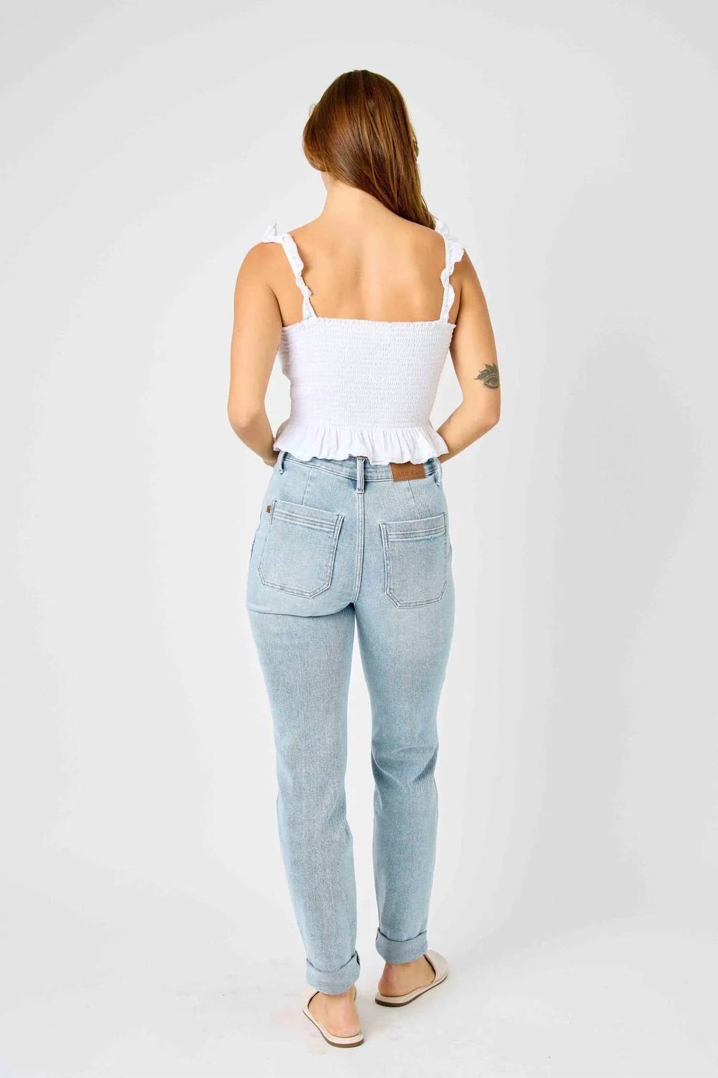 Judy Blue - High Waist Vintage Double Cuffed Jogger