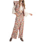&Merci - Flutter Sleeve Floral Puff Vest