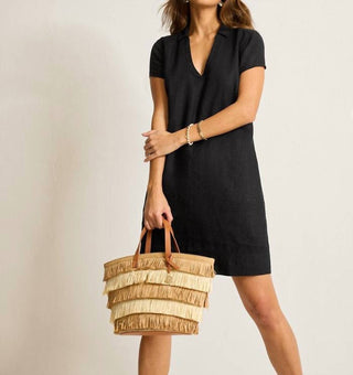 Tommy Bahama - Two Palms Short Sleeve Linen Collared Dress